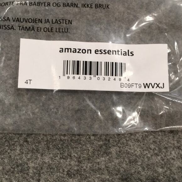 NEW Amazon Essentials Boys Sz 4T Gray Polo Shirt 100% Cotton Preppy - Picture 8 of 11